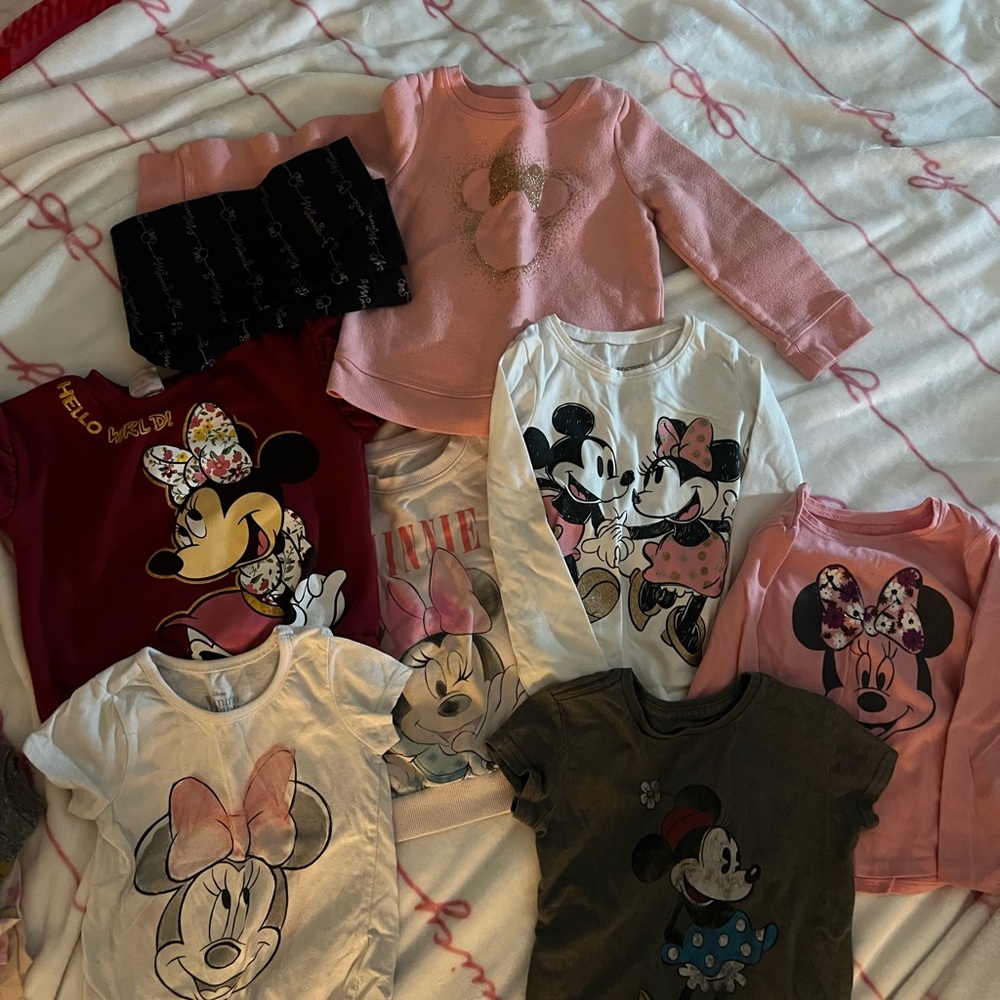 Disney Kids Matching Sets - Pink, Red, White, Black